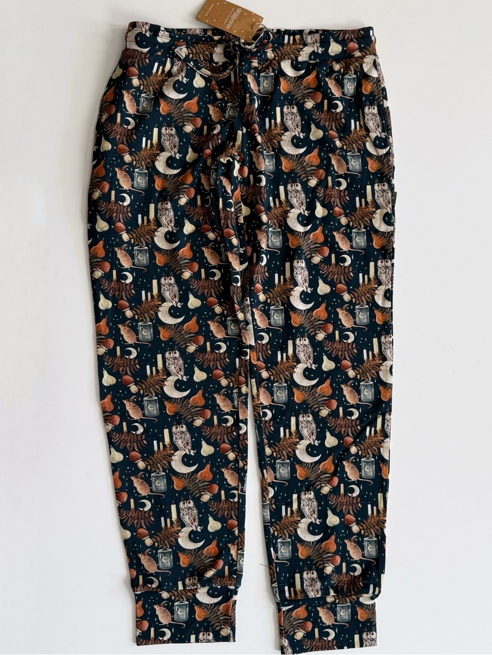 Celestial Night Print Jogger Pants - Navy